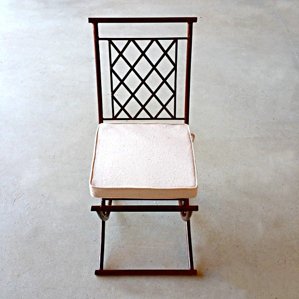 Marrakech Interieur by Fouad Chebli, Eisen-Stühle ohne Armlehnen passend zu Mosaik-Tischen